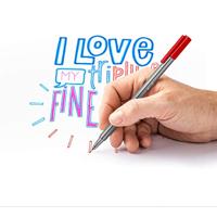 Staedtler fineliner Triplus geassorteerde kleuren, opstelbare box met 10 stuks - thumbnail
