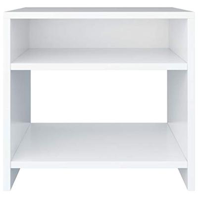 VidaXL Nachtkastjes 2 st 40x30x40 cm bewerkt hout wit