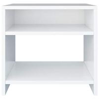 VidaXL Nachtkastjes 2 st 40x30x40 cm bewerkt hout wit - thumbnail