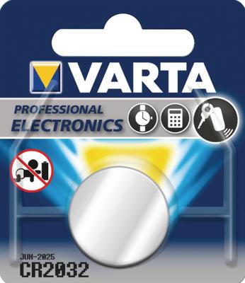 100x1 Varta electronic CR 2032 VPE omdoos
