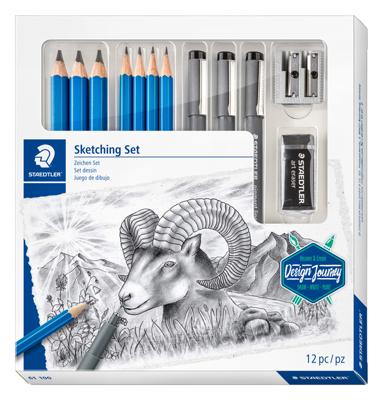 Staedtler schetsset, set van 12 stuks