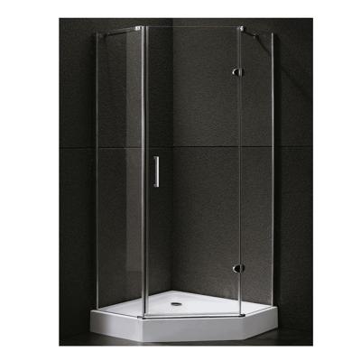 Douchecabine Sanilux Joëlle vijfhoek 1 deur 90x90cm 8mm Douchecabine Sanilux Joëlle vijfhoek 1 deur 90x90cm 8mm
