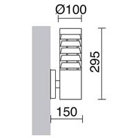 Franssen Design wandlampFinmotion RVS - 21088 - thumbnail