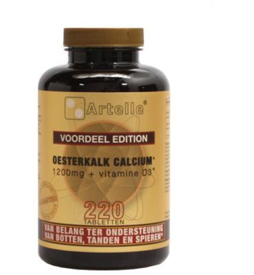 Artelle Oesterkalk Calcium 1200 mg Vitamine D3 Tabletten