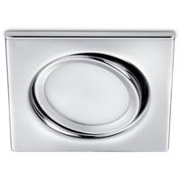 LED Inbouwspot 5W Warm Wit 3000K Vierkant Mat Chroom Aluminium - thumbnail