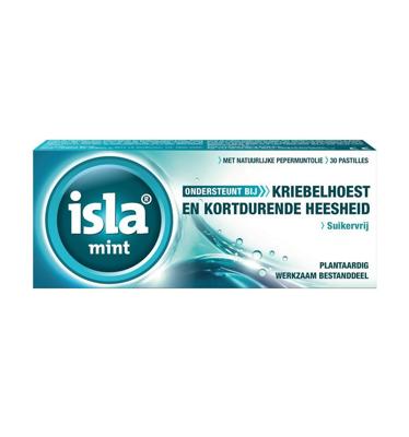 Isla Mint Keelpastilles - bij kriebelhoest en kortdurende heesheid Isla Mint Keelpastilles - bij kriebelhoest en kortdurende heesheid