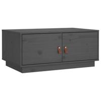 Salontafel 80x50x35 cm massief grenenhout grijs - thumbnail
