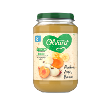 Olvarit 8m+ Abrikoos Appel Banaan