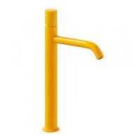 Wastafelmengkraan Tres Study Exclusive 40,5 cm 1-Knop Rond Amber Geel - thumbnail