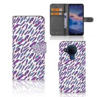 Nokia 5.4 | Telefoon Hoesje | Feathers Color - thumbnail