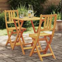 Bistroset 3 pcs Olie naturel Massief Acaciahout - thumbnail