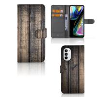 Motorola Moto G52 | Moto G82 | Book Style Case | Steigerhout | Portemonnee hoesje - thumbnail