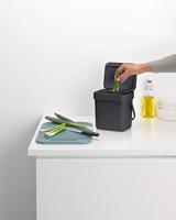 Brabantia sort & go afvalbak 3l grijs - thumbnail