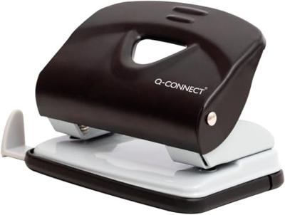 Q-CONNECT Light Duty perforator, metaal, 20 blad, zwart