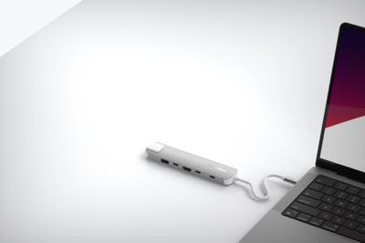 Hub USB Linq Byelements LQ49061 Wit Grijs Hub USB Linq Byelements LQ49061 Wit Grijs