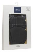 Sarlini mondkapjes polyester zwart/bruin one size 3 stuks - thumbnail