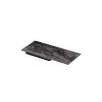 INK Post Wastafel keramische slab envelop bak links met 1 kraangat 100x45x1 Venice brown glossy - thumbnail