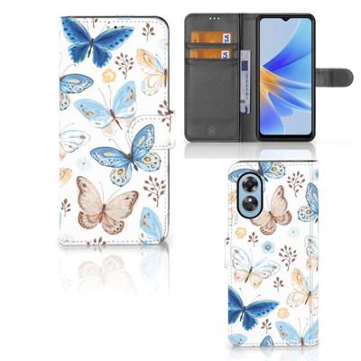 Telefoonhoesje | Met pasjeshouder | voor OPPO A17 Vlinder