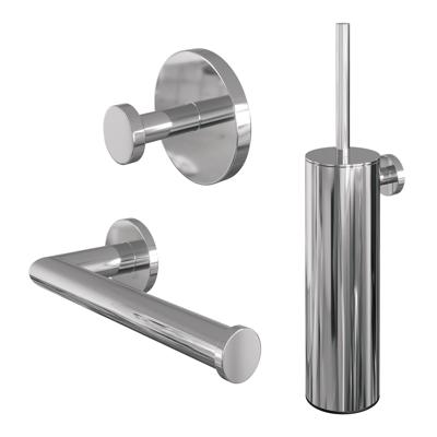 Toiletaccessoire Set Brauer Chrome 3-in-1 Chrome Toiletaccessoire Set Brauer Chrome 3-in-1 Chrome