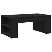 Salontafel Zwart eiken 102 x 55 x 42 cm Bewerkt hout - thumbnail