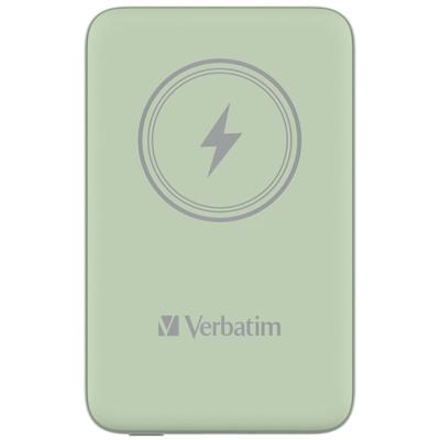 Verbatim Charge n Go Magnetic Wireless Powerbank 10000 mAh Fast Charge, Quick Charge 3.0, USB PD 3.0, Adaptive Fast Charge LiPo USB-C Groen Verbatim Charge n Go Magnetic Wireless Powerbank 10000 mAh Fast Charge, Quick Charge 3.0, USB PD 3.0, Adaptive Fast Charge LiPo USB-C Groen