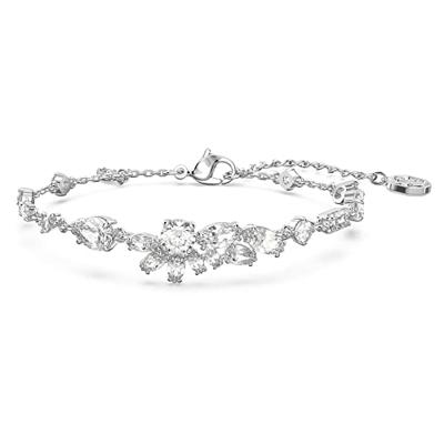 Swarovski 5644687 Armband Gema Bloem zilverkleurig-wit 16,5-20 cm