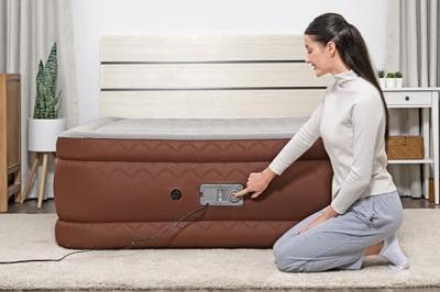 Bestway AlwayzAire Fortech 2-persoons luchtmatras 203×152×51 cm - Dubbele geïntegreerde pomp