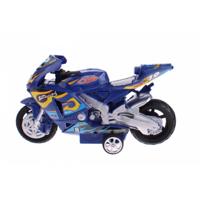 LG Imports racemotor Champion 15 cm blauw - thumbnail