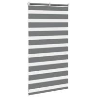 VidaXL Zebra rolgordijn 70x100 cm stofbreedte 65,9 cm donkergrijs - thumbnail
