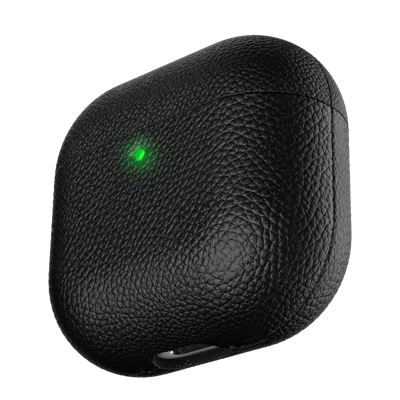 KeyBudz Artisan leather case AirPods 4 - Black