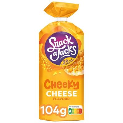 Rijstwafel snack-a-jacks cheese pak 104 gram | 8 stuks