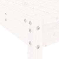 5-delige Tuinset massief grenenhout wit - thumbnail