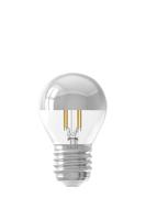 CALEX - LED Lamp - Kogelspiegellamp Filament P45 - E27 Fitting - 4W - Dimbaar - Warm Wit 2700K - Chroom - thumbnail