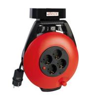 4tecx Kabelhaspel 15m thermisch beveiligd + wandhouder - 4023001456 - thumbnail