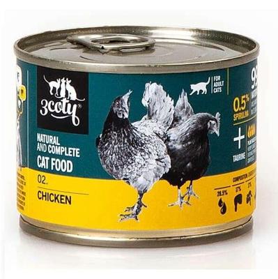 3COTY 02. Chicken - nat kattenvoer - 180g