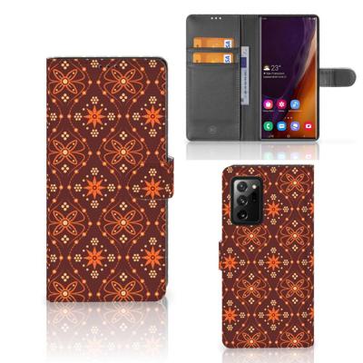 Samsung Galaxy Note20 Ultra | Telefoon Hoesje | Batik Brown Samsung Galaxy Note20 Ultra | Telefoon Hoesje | Batik Brown