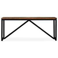 Bankje 110x35x45 cm massief gerecycled hout - thumbnail