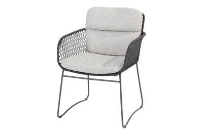 Aprilla dining stoel antraciet incl. 2 kussens 4SO 4SO - 4so
