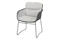 Aprilla dining stoel antraciet incl. 2 kussens 4SO 4SO - 4so - thumbnail