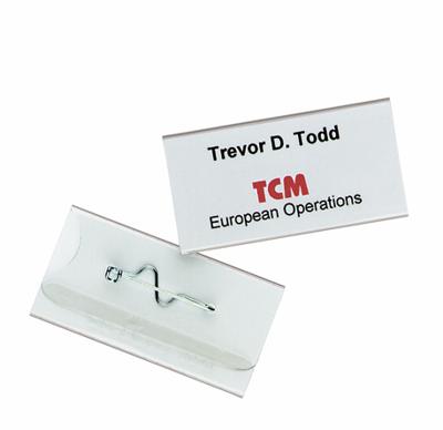 Durable 860619 Naamplaatje (b x h) 60 mm x 30 mm Veiligheidsspeld 10 stuk(s)