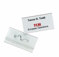 Durable 860619 Naamplaatje (b x h) 60 mm x 30 mm Veiligheidsspeld 10 stuk(s) - thumbnail