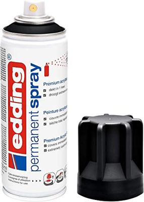 Edding Permanent Spray 5200, 200 ml, diepzwart mat