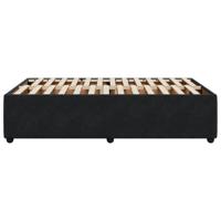 Bedframe zonder matras 120x190 cm fluweel zwart - thumbnail