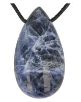 Druppelvormige Hanger Sodaliet - thumbnail