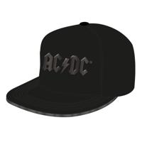 ACDC Snapback Cap Shiny Black Logo - thumbnail