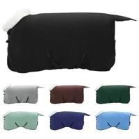 VidaXL Paardendeken zwart 115 cm polar fleece - thumbnail
