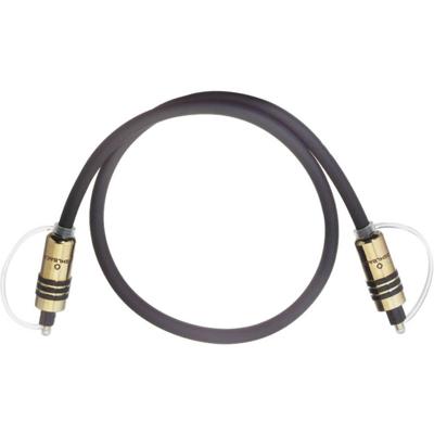 Oehlbach 6082 Toslink Digitale audio Aansluitkabel [1x Toslink-stekker (ODT) - 1x Toslink-stekker (ODT)] 2.00 m Grijs Vergulde steekcontacten
