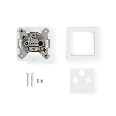 Nedis Wandcontactdoos voor Antenne | Wit / Zilver | 1 stuks - SWBX100WT SWBX100WT Nedis Wandcontactdoos voor Antenne | Wit / Zilver | 1 stuks - SWBX100WT SWBX100WT