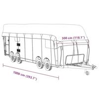 Caravan dakbedekking 1000x300 cm vliesvlies grijs - thumbnail