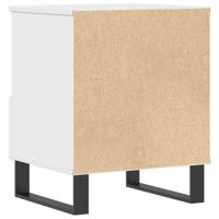Nachtkastjes 2 st 40x35x50 cm bewerkt hout wit - thumbnail